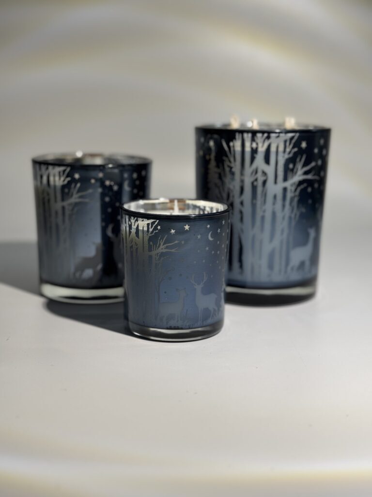 Centre de table trio bleu