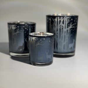 Centre de table trio bleu