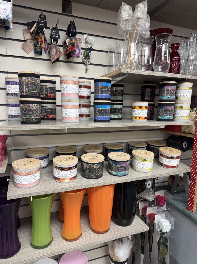 Présentation des produits LesyPassion au Fleuriste Une Douce Pensée